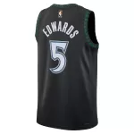 Men's Minnesota Timberwolves Anthony Edwards #5 Black Swingman Jersey - Classic Edition - minejerseys