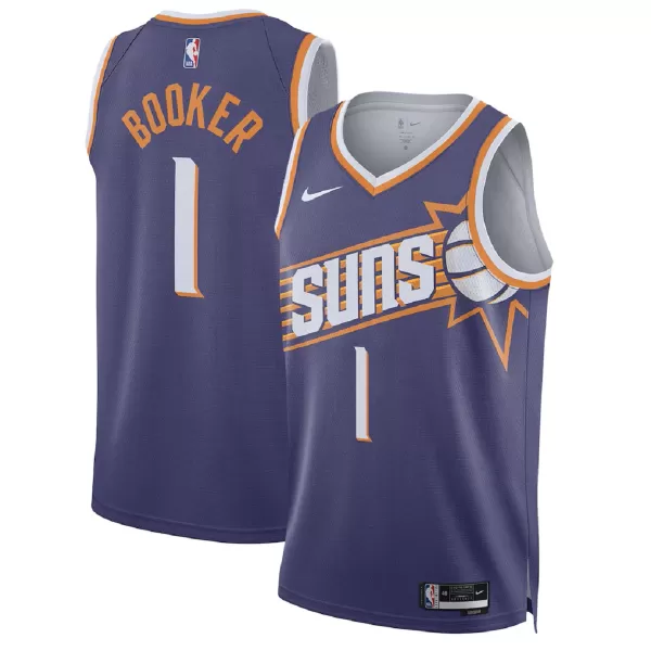 Men's Phoenix Suns Devin Booker #1 Purple Swingman Jersey 2025/ - Icon Edition - minejerseys