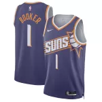 Men's Phoenix Suns Devin Booker #1 Purple Swingman Jersey 2025/ - Icon Edition - minejerseys