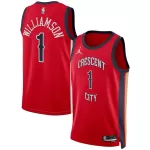 Men's New Orleans Pelicans Zion Williamson #1 Red Swingman Jersey - Statement Edition - minejerseys