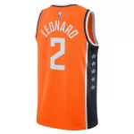 Men's Los Angeles Clippers Kawhi Leonard #2 Orange Swingman Jersey 2025/26 - City Edition - minejerseys
