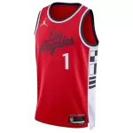 Men's Los Angeles Clippers James Harden #1 Red Swingman Jersey - Statement Edition - minejerseys