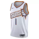 Men's Phoenix Suns Devin Booker #1 White Swingman Jersey - Association Edition - minejerseys