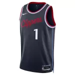 Men's Los Angeles Clippers James Harden #1 Navy Swingman Jersey - Icon Edition - minejerseys