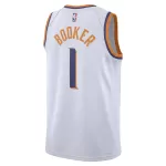 Men's Phoenix Suns Devin Booker #1 White Swingman Jersey - Association Edition - minejerseys