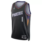 Men's Phoenix Suns Devin Booker #1 Black Swingman Jersey - Statement Edition - minejerseys