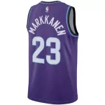 Men's Utah Jazz Lauri Markkanen #23 Purple Swingman Jersey - Icon Edition - minejerseys