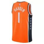 Men's Los Angeles Clippers James Harden #1 Orange Swingman Jersey 2025/26 - City Edition - minejerseys
