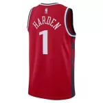 Men's Los Angeles Clippers James Harden #1 Red Swingman Jersey - Statement Edition - minejerseys