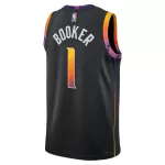 Men's Phoenix Suns Devin Booker #1 Black Swingman Jersey - Statement Edition - minejerseys