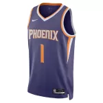 Men's Phoenix Suns Devin Booker #1 Purple Swingman Jersey - Icon Edition - minejerseys