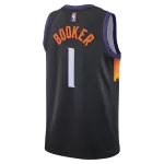 Men's Phoenix Suns Devin Booker #1 Black Swingman Jersey 2025/26 - City Edition - minejerseys