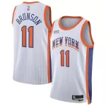 Men's New York Knicks Jalen Brunson #11 White Swingman Jersey - City Edition - minejerseys