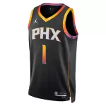 Men's Phoenix Suns Devin Booker #1 Black Swingman Jersey - Statement Edition - minejerseys