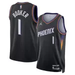 Men's Phoenix Suns Devin Booker #1 Black Swingman Jersey - Statement Edition - minejerseys