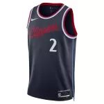Men's Los Angeles Clippers Kawhi Leonard #2 Navy Swingman Jersey - Icon Edition - minejerseys