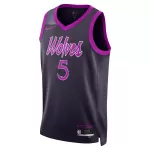 Men's Minnesota Timberwolves Anthony Edwards #5 Navy Swingman Jersey - Icon Edition - minejerseys