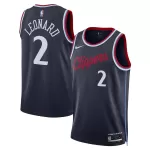 Men's Los Angeles Clippers Kawhi Leonard #2 Navy Swingman Jersey - Icon Edition - minejerseys