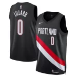 Men's Portland Trail Blazers Damian Lillard #0 Black Swingman Jersey - Icon Edition - minejerseys