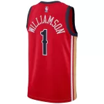 Men's New Orleans Pelicans Zion Williamson #1 Red Swingman Jersey - Statement Edition - minejerseys