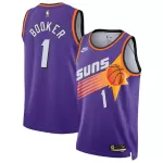 Men's Phoenix Suns Devin Booker #1 Purple Swingman Jersey - Classic Edition - minejerseys