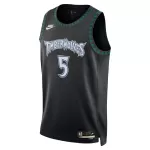 Men's Minnesota Timberwolves Anthony Edwards #5 Black Swingman Jersey - Classic Edition - minejerseys