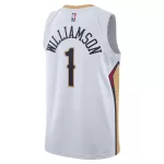 Men's New Orleans Pelicans Zion Williamson #1 White Swingman Jersey - Association Edition - minejerseys