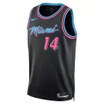 Men's Miami Heat Tyler Herro #14 Black Swingman Jersey 2025/26 - City Edition - minejerseys