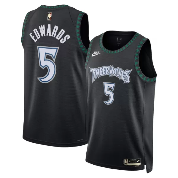 Men's Minnesota Timberwolves Anthony Edwards #5 Black Swingman Jersey - Classic Edition - minejerseys