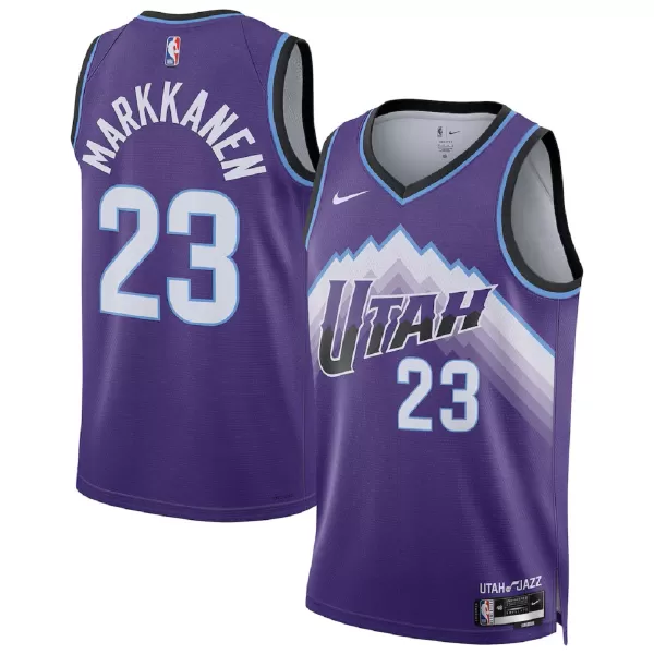 Men's Utah Jazz Lauri Markkanen #23 Purple Swingman Jersey - Icon Edition - minejerseys