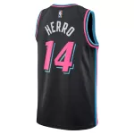 Men's Miami Heat Tyler Herro #14 Black Swingman Jersey 2025/26 - City Edition - minejerseys
