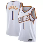 Men's Phoenix Suns Devin Booker #1 White Swingman Jersey - Association Edition - minejerseys