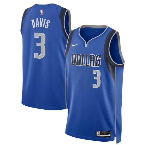 Men's Dallas Mavericks Anthony Davis #3 Blue Swingman Jersey - Icon Edition - minejerseys