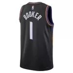 Men's Phoenix Suns Devin Booker #1 Black Swingman Jersey - Statement Edition - minejerseys