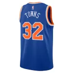 Men's New York Knicks Karl-Anthony Towns #32 Blue Swingman Jersey - Icon Edition - minejerseys