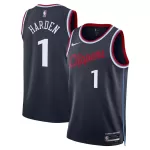 Men's Los Angeles Clippers James Harden #1 Navy Swingman Jersey - Icon Edition - minejerseys