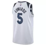 Men's Minnesota Timberwolves Anthony Edwards #5 White Swingman Jersey - Association Edition - minejerseys