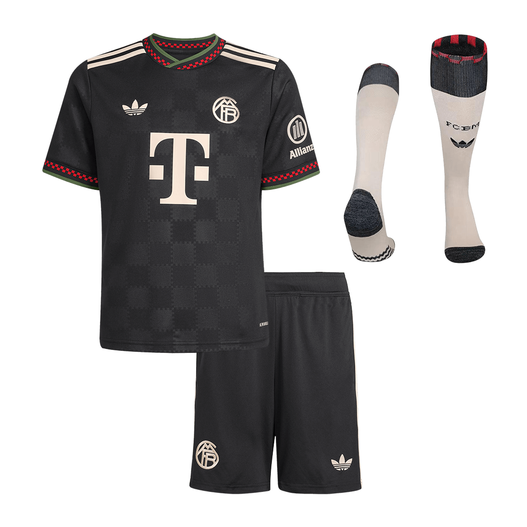 Kids Bayern Munich Third Jersey Full Kit 2025/26
