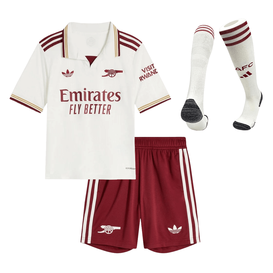 Kids Arsenal Third Jersey Full Kit 2025/26