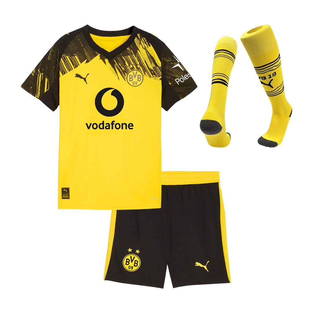 Kids Borussia Dortmund Home Jersey Full Kit 2025/26