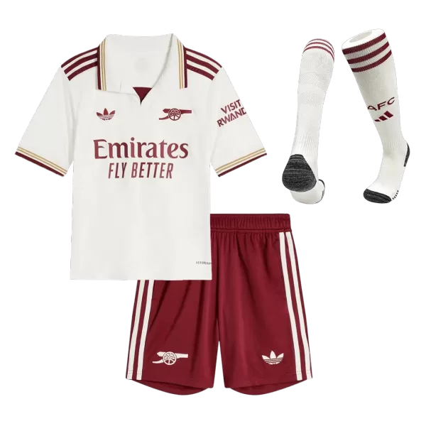 Kids Arsenal Third Away Jersey Full Kit 2025/26 - minejerseys