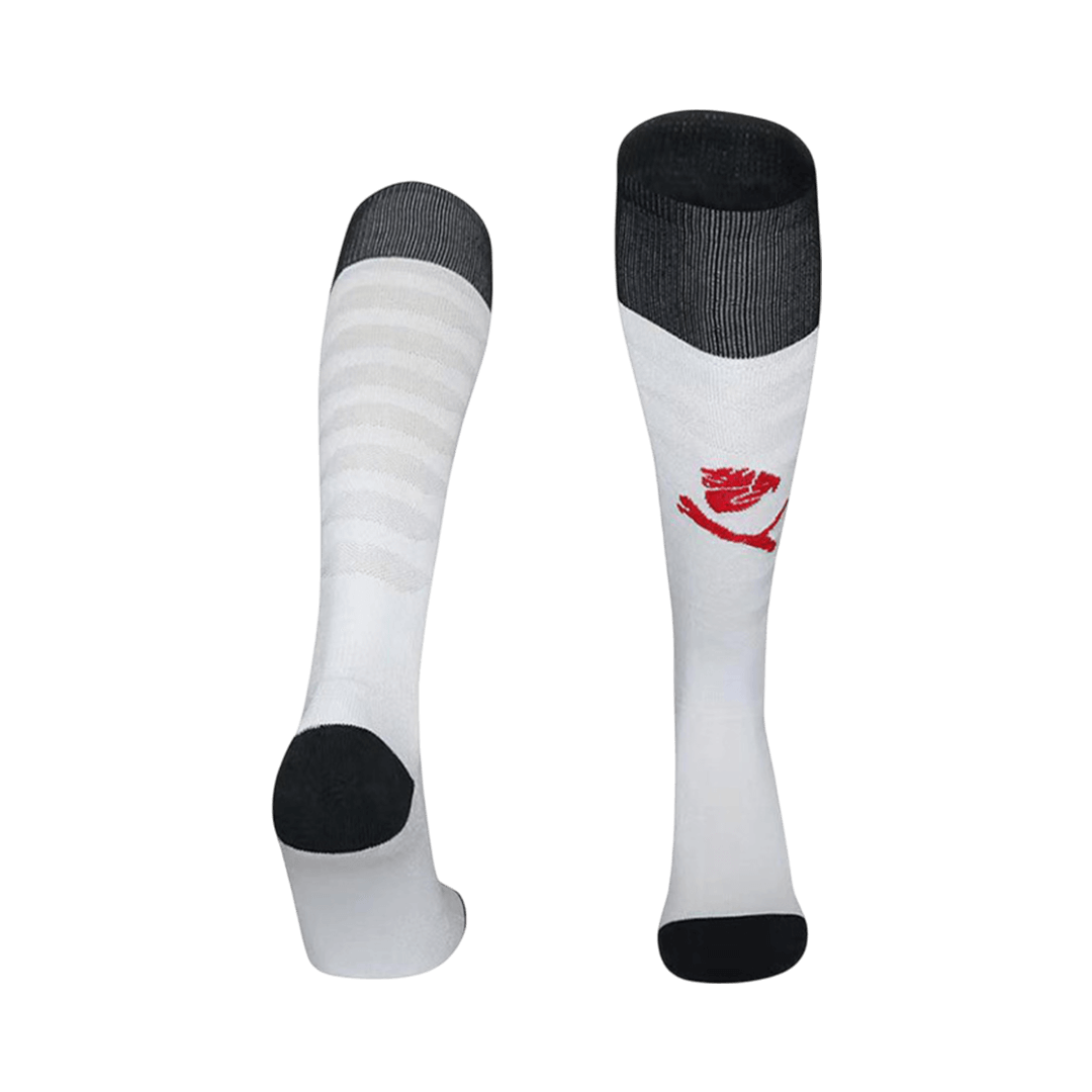 Kids AC Milan Away Soccer Socks - White 2025/26