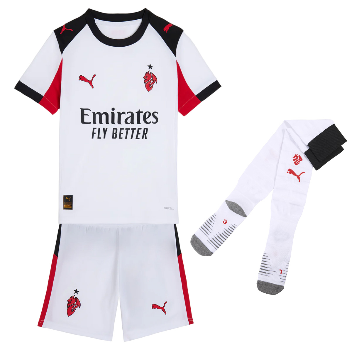 Kids AC Milan Away Jersey Full Kit 2025/26 Kids AC Milan Away Jersey Full Kit 2025/26