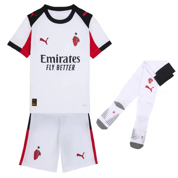Kids AC Milan Away Jersey Full Kit 2025/26 - minejerseys