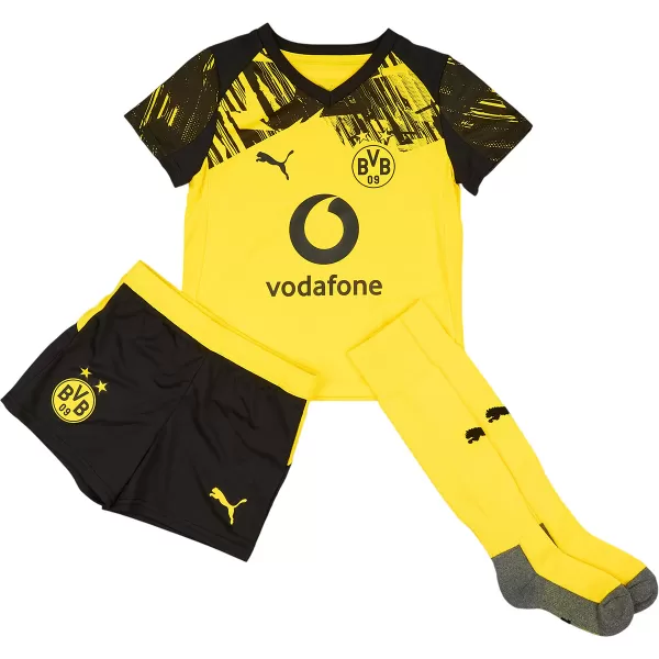 Kids Borussia Dortmund Home Jersey Full Kit 2025/26 - minejerseys