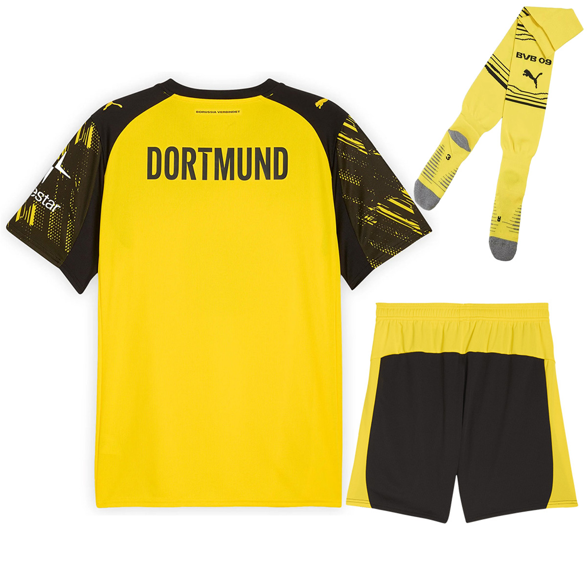 Borussia Dortmund Home Jersey Full Kit 2025/26 Borussia Dortmund Home Jersey Full Kit 2025/26