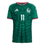 S.GIMENEZ #11 Mexico Home Match Jersey Player Version 2025/26 - minejerseys