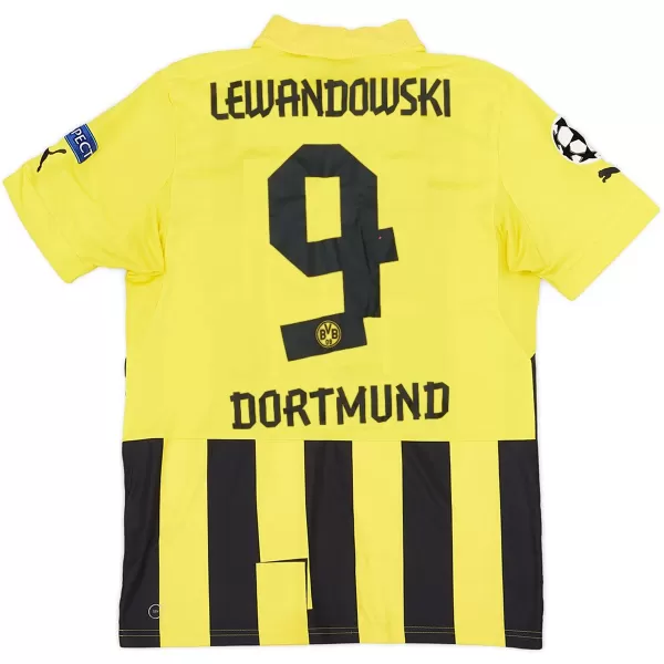 Lewandowski #9 Retro Borussia Dortmund UCL Home Jersey 2012/13 - minejerseys