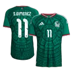 S.GIMENEZ #11 Mexico Home Match Jersey Player Version 2025/26 - minejerseys
