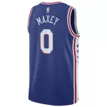 Men's Philadelphia 76ers Tyrese Maxey #0 Royal Swingman Jersey - Icon Edition - minejerseys